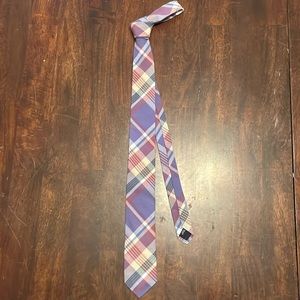 J. Crew Madras Cotton Tie Purple Plaid